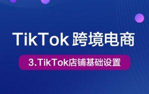 3-TikTok店铺的基础设置Tiktok学堂TikTiok学堂