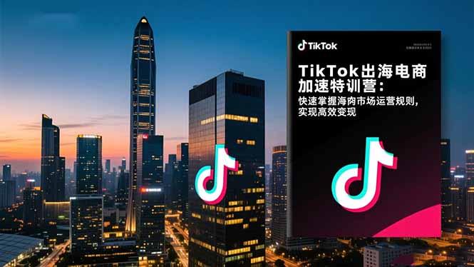 TikTok出海电商加速特训营：快速掌握海外市场运营规则，实现高效变现Tiktok学堂TikTiok学堂