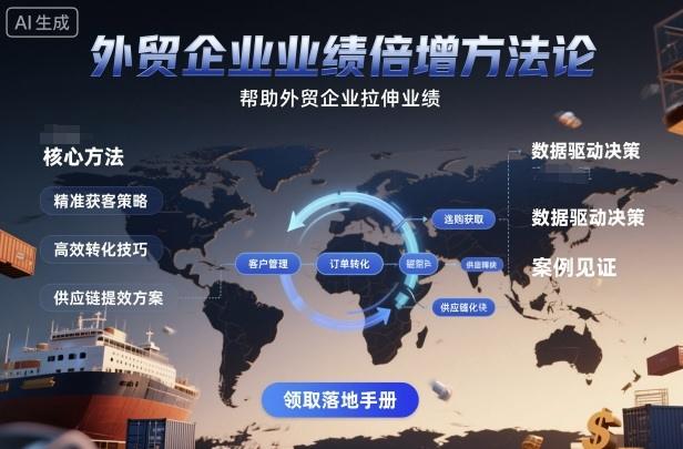 外贸企业业绩倍增方法论，帮助外贸企业拉伸业绩Tiktok学堂TikTiok学堂